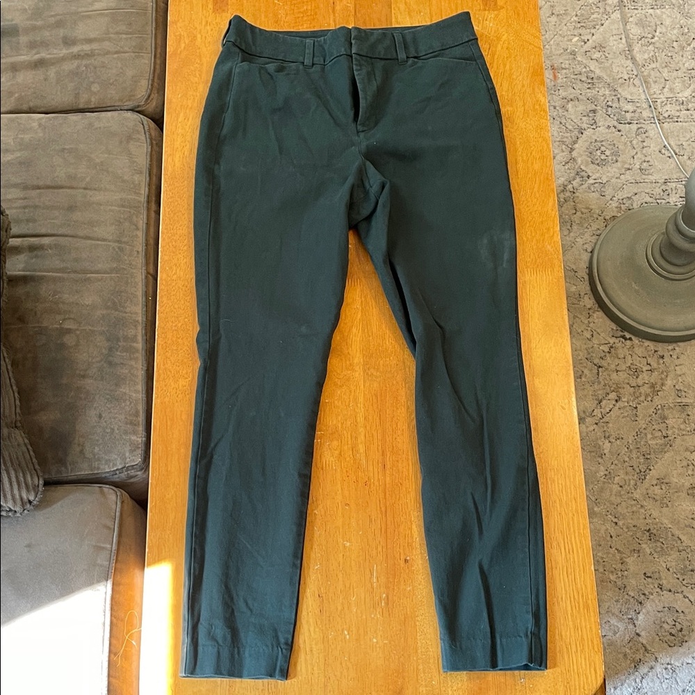 Old Navy Dark Green Slim Fit Pants